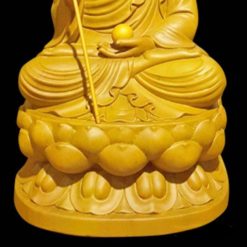 Tượng Gỗ Đ ị a T ạ n g Vương Ngồi, Sơn Màu Gỗ, Cao 30cm 2 Tuong Go D i a T a n g Vuong Ngoi Son Mau Go Cao 30cm 5