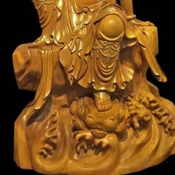 Tượng Gỗ Quan Âm Tự Tại Ngồi, Gỗ Viền Vàng 998, Cao 134cm 5 Tượng Gỗ Quan Âm Tự Tại Ngồi, Gỗ Viền Vàng 998, Cao 134cm (1)