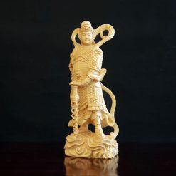 Tuong Ho Phap Quan Cong Vi Da Bang Go Bach Cao 28cm 1