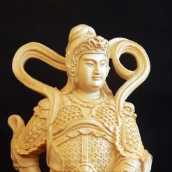 Tuong Ho Phap Quan Cong Vi Da Bang Go Bach Cao 28cm 2