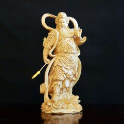 Tuong Ho Phap Quan Cong Vi Da Bang Go Bach Cao 28cm 3