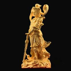 Tuong Ho Phap Vi Da Nhung Vang Kim Sa Cao 12cm Hop cao 22cm 3