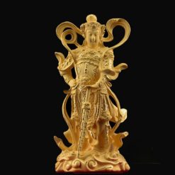 Tuong Ho Phap Vi Da Nhung Vang Kim Sa Cao 12cm Hop cao 22cm 5