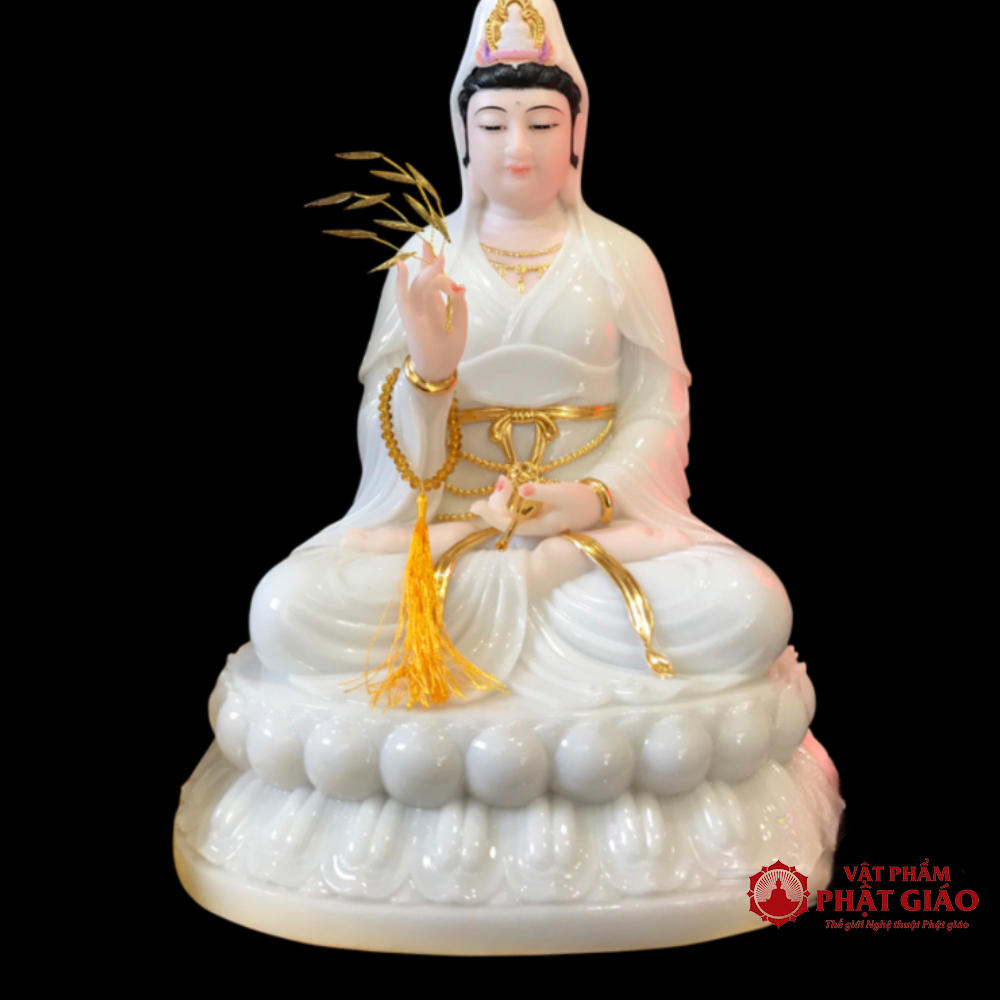 Tượng Mẹ Quan Âm Ngồi Đế Sen To Bột Đá Ngọc Hán Bạch 30cm, 35cm, 40cm, 48cm 7 Tuong Me Quan The Am Ngoi Bot Da Ngoc Han Bach Cao 48cm 1 0003 Layer 4