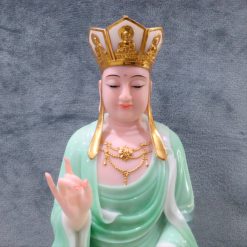 Tuong Ngai Dia Tang Ngoi Bot Da Xanh Ngoc Cao 48cm 3