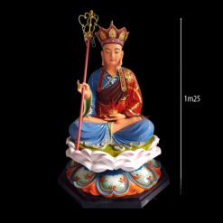 Tuong Ngai Dia Tang Vuong Ao Xanh Ngoi Dai Sen Composite Son Cao Cap Cao 125cm 6