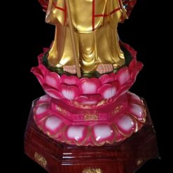 Tượng Ngài Địa Tạng Vương Đứng, Composite Sơn Màu, Cao 2 Mét (Tổng Lá Đề 2m3) 2 Tuong Ngai Dia Tang Vuong Dung Composite Son Mau Cao 2 Met Tong La De 2m3 2