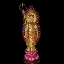 Tượng Ngài Địa Tạng Vương Đứng, Composite Sơn Màu, Cao 2 Mét (Tổng Lá Đề 2m3) 4 Tuong Ngai Dia Tang Vuong Dung Composite Son Mau Cao 2 Met Tong La De 2m3 4