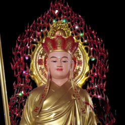 Tượng Ngài Địa Tạng Vương Đứng, Composite Sơn Màu, Cao 2 Mét (Tổng Lá Đề 2m3) 5 Tuong Ngai Dia Tang Vuong Dung Composite Son Mau Cao 2 Met Tong La De 2m3 5