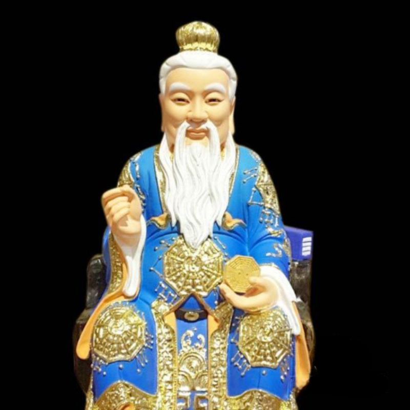 Tuong Ngai Hong Dieu Lao To Ngoi Composit Son Thuong Cao 41cm 1 Tuong Ngai Hong Dieu Lao To Ngoi Composit Son Thuong Cao 41cm 1