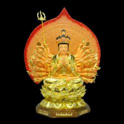 Tuong Nghin Tay Nghin Mat Thien Thu Thien Nhan Vang Da Hong Cao 48cm 3