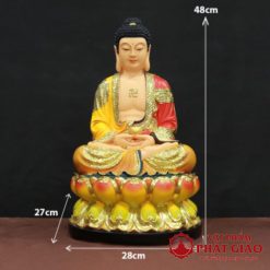 Tượng Phật Bổn Sư Thích Ca Mâu Ni Sơn Vẽ Cao Cấp Bằng Composit, Cao 30 – 40 – 48cm 8 Tuong Phat Bon Su Thich Ca Mau Ni Son Ve Cao Cap Bang Composit Cao 30 – 40 – 48cm 10 510x510 1