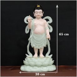 Tuong Phat Dan Sinh Bang Bot Da Thach Ngoc Cao 65cm 1