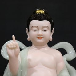 Tuong Phat Dan Sinh Bang Bot Da Thach Ngoc Cao 65cm 3