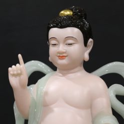 Tuong Phat Dan Sinh Bang Bot Da Thach Ngoc Cao 65cm 5