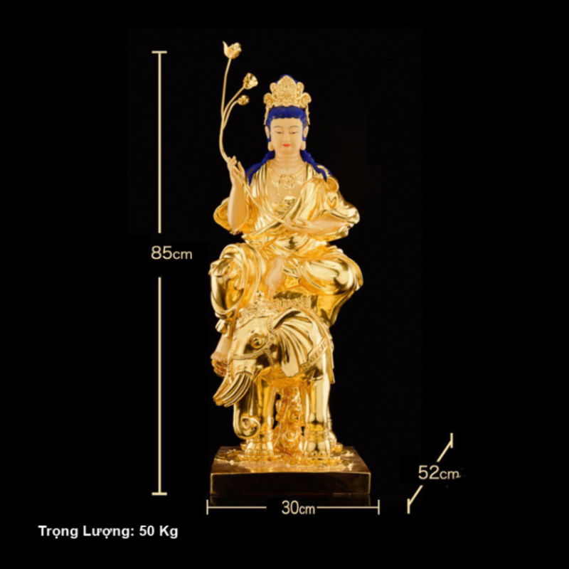 Tuong Pho Hien Bo Tat Bang Dong Dat Vang Kich Thuoc 30cm x 52cm x 85cm Trong Luong 50kg 1 Tuong Pho Hien Bo Tat Bang Dong Dat Vang Kich Thuoc 30cm x 52cm x 85cm Trong Luong 50kg 1