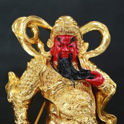 Tượng Quan Công Vi Đà Đứng Hộ Pháp Mạ Sơn Vàng, Đế Vuông, Cao 48cm 4 Tuong Quan Cong Vi Da Dung Ho Phap Ma Son Vang De Vuong Cao 48cm 11