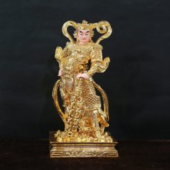 Tượng Quan Công Vi Đà Đứng Hộ Pháp Mạ Sơn Vàng, Đế Vuông, Cao 48cm 12 Tuong Quan Cong Vi Da Dung Ho Phap Ma Son Vang De Vuong Cao 48cm 3