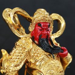 Tượng Quan Công Vi Đà Đứng Hộ Pháp Mạ Sơn Vàng, Đế Vuông, Cao 48cm 10 Tuong Quan Cong Vi Da Dung Ho Phap Ma Son Vang De Vuong Cao 48cm 5