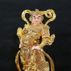 Tượng Quan Công Vi Đà Đứng Hộ Pháp Mạ Sơn Vàng, Đế Vuông, Cao 48cm 9 Tuong Quan Cong Vi Da Dung Ho Phap Ma Son Vang De Vuong Cao 48cm 6