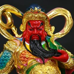 Tượng Quan Công Vi Đà Hộ Pháp Đứng Bằng Composite Sơn Màu Mạ Vàng, Cao 45cm 1 Tuong Quan Cong Vi Da Ho Phap Dung Bang Composite Son Mau Ma Vang Cao 45cm 1