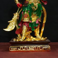Tượng Quan Công Vi Đà Hộ Pháp Đứng Bằng Composite Sơn Màu Mạ Vàng, Cao 45cm 4 Tuong Quan Cong Vi Da Ho Phap Dung Bang Composite Son Mau Ma Vang Cao 45cm 10