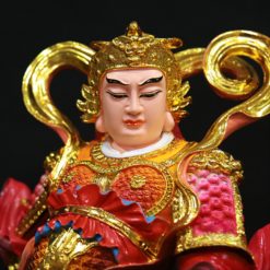 Tượng Quan Công Vi Đà Hộ Pháp Đứng Bằng Composite Sơn Màu Mạ Vàng, Cao 45cm 2 Tuong Quan Cong Vi Da Ho Phap Dung Bang Composite Son Mau Ma Vang Cao 45cm 12