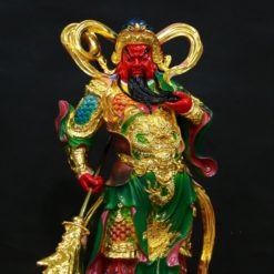 Tượng Quan Công Vi Đà Hộ Pháp Đứng Bằng Composite Sơn Màu Mạ Vàng, Cao 45cm 11 Tuong Quan Cong Vi Da Ho Phap Dung Bang Composite Son Mau Ma Vang Cao 45cm 3