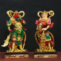 Tượng Quan Công Vi Đà Hộ Pháp Đứng Bằng Composite Sơn Màu Mạ Vàng, Cao 45cm 10 Tuong Quan Cong Vi Da Ho Phap Dung Bang Composite Son Mau Ma Vang Cao 45cm 4