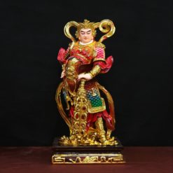 Tượng Quan Công Vi Đà Hộ Pháp Đứng Bằng Composite Sơn Màu Mạ Vàng, Cao 45cm 5 Tuong Quan Cong Vi Da Ho Phap Dung Bang Composite Son Mau Ma Vang Cao 45cm 9