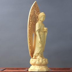 Bộ Tượng Tây Phương Tam Thánh Bằng Gỗ Hoàng Dương Cao 27cm 16 Tuong Tay Phuong Tam Thanh Bang Go Hoang Duong Cao 28cm 1