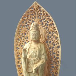 Bộ Tượng Tây Phương Tam Thánh Bằng Gỗ Hoàng Dương Cao 27cm 6 Tuong Tay Phuong Tam Thanh Bang Go Hoang Duong Cao 28cm 12