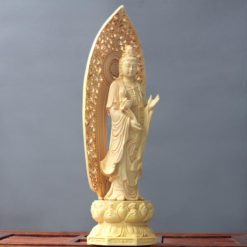 Bộ Tượng Tây Phương Tam Thánh Bằng Gỗ Hoàng Dương Cao 27cm 5 Tuong Tay Phuong Tam Thanh Bang Go Hoang Duong Cao 28cm 13