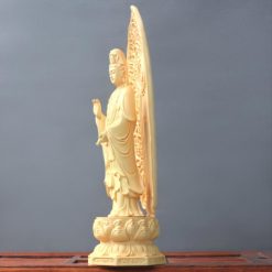 Bộ Tượng Tây Phương Tam Thánh Bằng Gỗ Hoàng Dương Cao 27cm 4 Tuong Tay Phuong Tam Thanh Bang Go Hoang Duong Cao 28cm 14