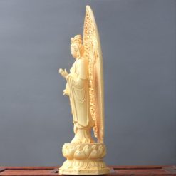 Bộ Tượng Tây Phương Tam Thánh Bằng Gỗ Hoàng Dương Cao 27cm 2 Tuong Tay Phuong Tam Thanh Bang Go Hoang Duong Cao 28cm 16