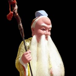 Tuong Than Tien Dao Thanh Dung Composit Son Vang Cao 41cm 2