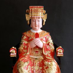 Tượng Thiên Hậu Ngồi Ngai Rồng Áo Đỏ Sơn Mạ Vàng Bằng Composite, Cao 48cm, 66cm 3 Tuong Thien Hau Ngoi Ngai Rong Ao Do Son Ma Vang Bang Composite Cao 48cm 66cm 6