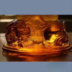 Tượng Văn Thù Bồ Tát Bằng Lưu Ly, Cao 18cm 5 Tuong Van Thu Bo Tat Bang Luu Ly Cao 18cm 5