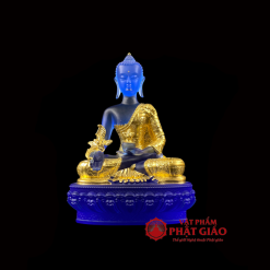 bo tuong 7 vi duoc su luu ly dat vang cao 13cm vat pham phat giao la boi 7