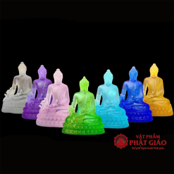 bo tuong bay vi duoc su ngoi chat lieu luu ly cao 16cm vat pham phat giao la boi 1 2