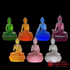 bo tuong duoc su luu ly ngoi 7 mau cao 22cm vat pham phat giao la boi 2