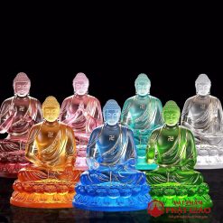 bo tuong duoc su luu ly ngoi nhieu mau ma vang cao 20 5cm vat pham phat giao la boi 2