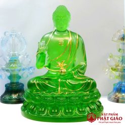 bo tuong duoc su luu ly ngoi nhieu mau ma vang cao 20 5cm vat pham phat giao la boi 3