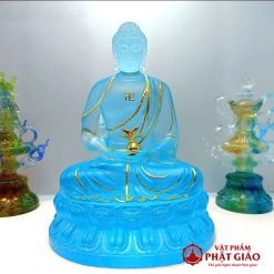 bo tuong duoc su luu ly ngoi nhieu mau ma vang cao 20 5cm vat pham phat giao la boi 4