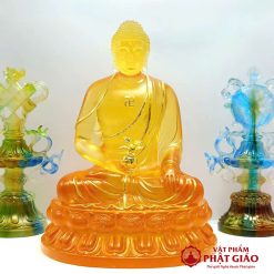 bo tuong duoc su luu ly ngoi nhieu mau ma vang cao 20 5cm vat pham phat giao la boi 5