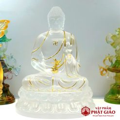 bo tuong duoc su luu ly ngoi nhieu mau ma vang cao 20 5cm vat pham phat giao la boi 8