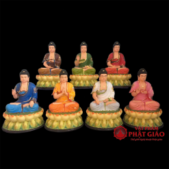 bo tuong phat duoc su ngoi dai sen mai ve cao cap bang composite cao 40cm tong la de 52cm vat pham phat giao la boi 2