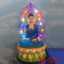 bo tuong phat duoc su ngoi dai sen mai ve cao cap bang composite cao 40cm tong la de 52cm vat pham phat giao la boi 5