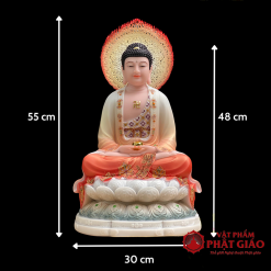 Bộ Tượng Ta Bà Tam Thánh Ngồi Đế Bảo Liên Bằng Bột Đá, Cao 30cm, 40cm, 48cm 1 bo tuong ta ba tam thanh ngoi de bao lien bang bot da cao 30cm 40cm 48cm vat pham phat giao la boi 6