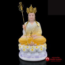 Bộ Tượng Ta Bà Tam Thánh Y Vàng Đế Sen Tím, Bằng Bột Đá, Cao 30cm, 40cm, 48cm, 65cm 3 bo tuong ta ba tam thanh y vang de sen tim bang bot da cao 30cm 40cm 48cm 65cm 2